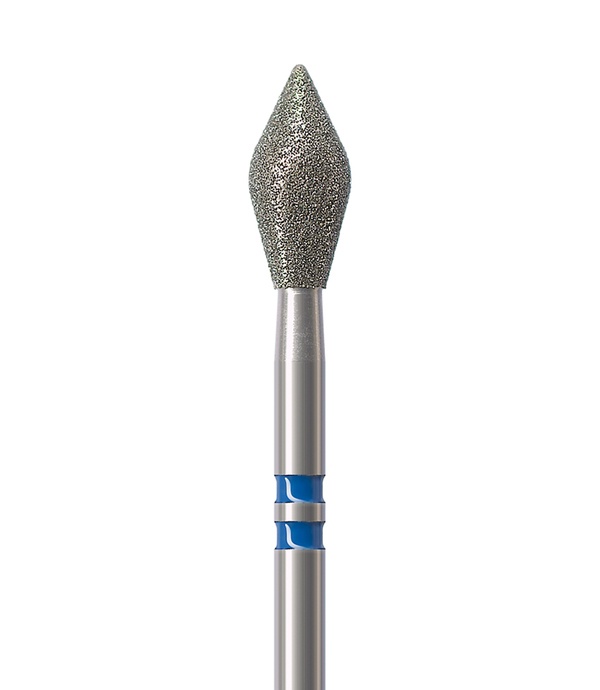 Diamond instrument to prepare zirconia, Palatinal