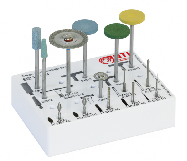 Conjunto para trabalhar zircónio