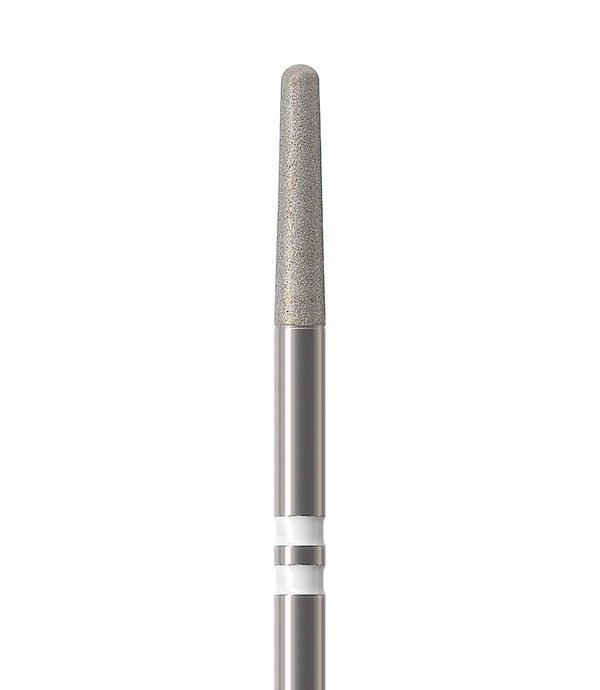 Diamond instrument for preparing zirconia, Taper