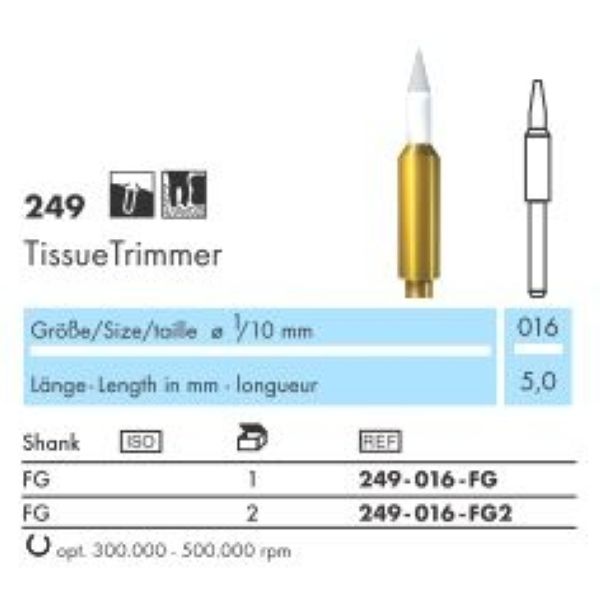 249 016 FG Gingiva Trimmer, kurz, Katalogabbildung